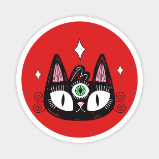 All seeing eye kitty Magnet